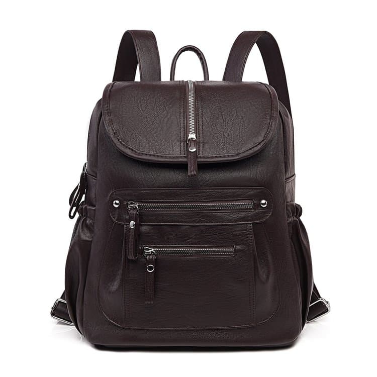 Large capacity backpack women's texture commuter backpack