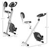 Exercise Bike Bicycle Trainer with 8-Level Adjustable Magnetic Resistance Height-Adjustable Steel Black+Grey