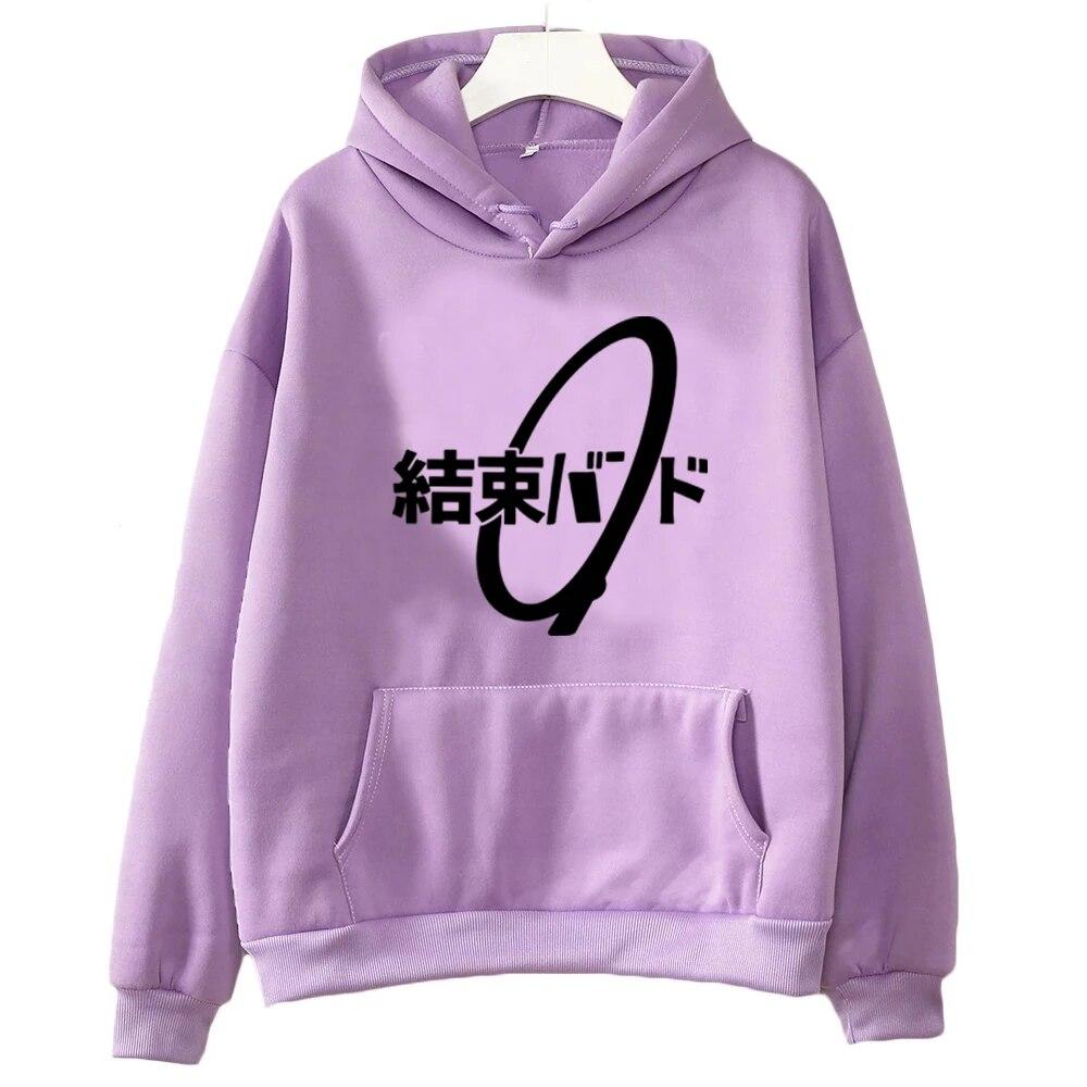 New Anime Bocchi The Rock Hoodies Graphic Print Unisex Women Hip Hop Hoodie Hooded Sweatshirts Pullovers Unisex Tracksuit Clothing
