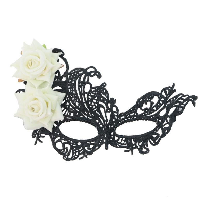Damen Maskerade Maske mit Strasssteinen Ball Abschlussball Maske Venezianische Party Maske Halbgesichtsspitzenmaske Augenmaske Karnevalsmaske