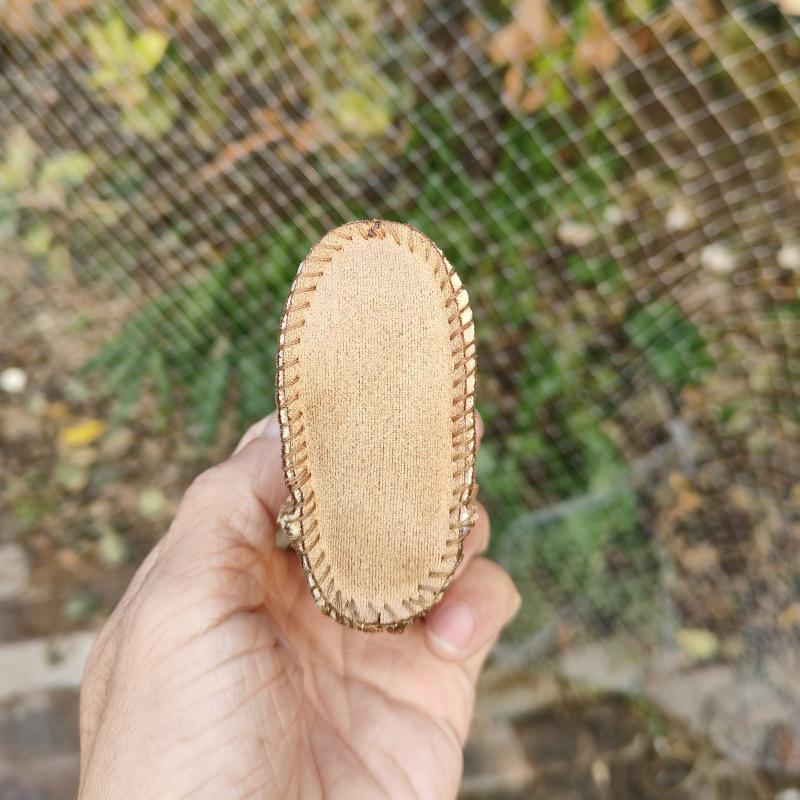 Suede Fur Baby Snow Boot Keychain Pendant