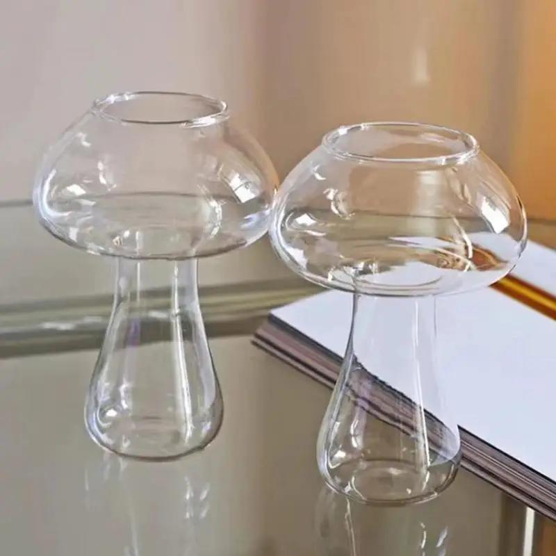 Cute Mushroom Cocktail Glass 250ml - For Drinks/Beer/Wine/Coffee/Shot, Creative Clear, Coffee Cups, Drinkware, Bar Glasses