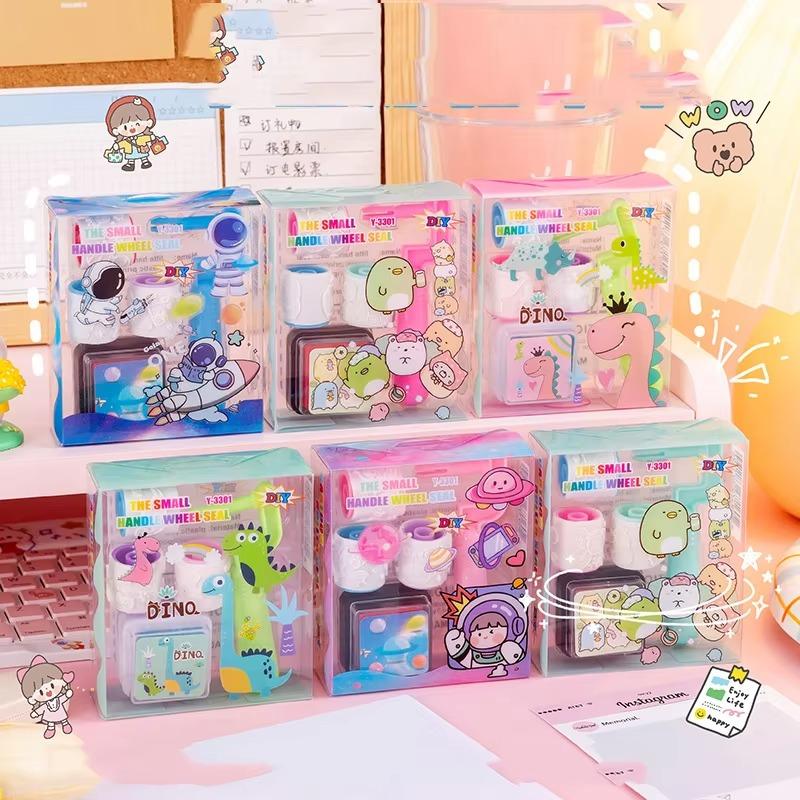 Stamp Toys 1PCS Children's Cartoon Cruise Ship Stamp Girl's Handbook DIY Special Work Creative Set