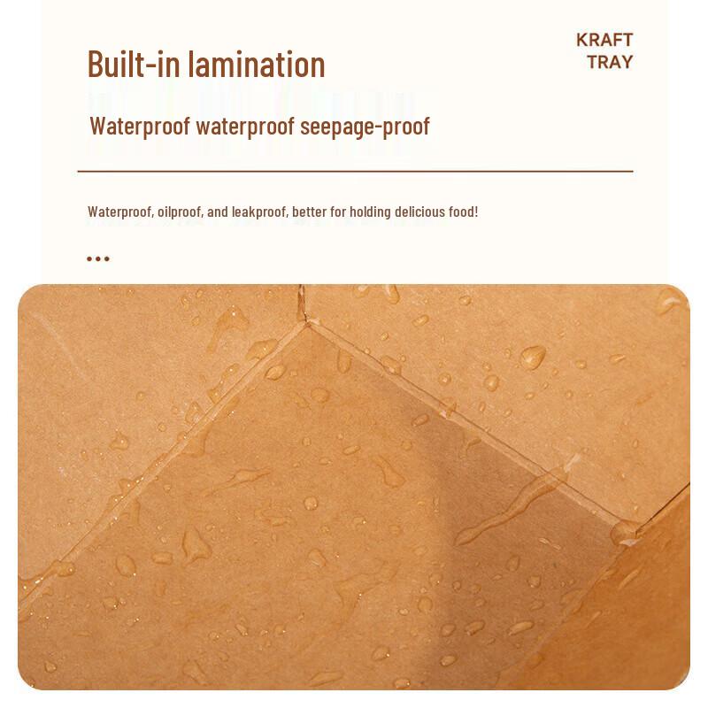 Disposable Kraft Paper Boat Box