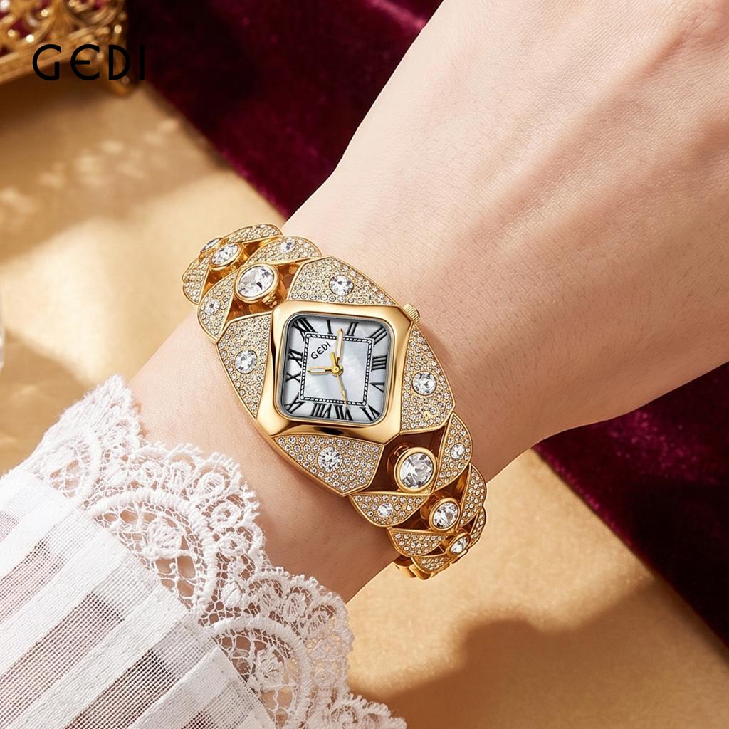 Watch Girls Bracelet Full Diamond Light Luxury Women'S Watch Fashion Simple Waterproof Quartz Watch
