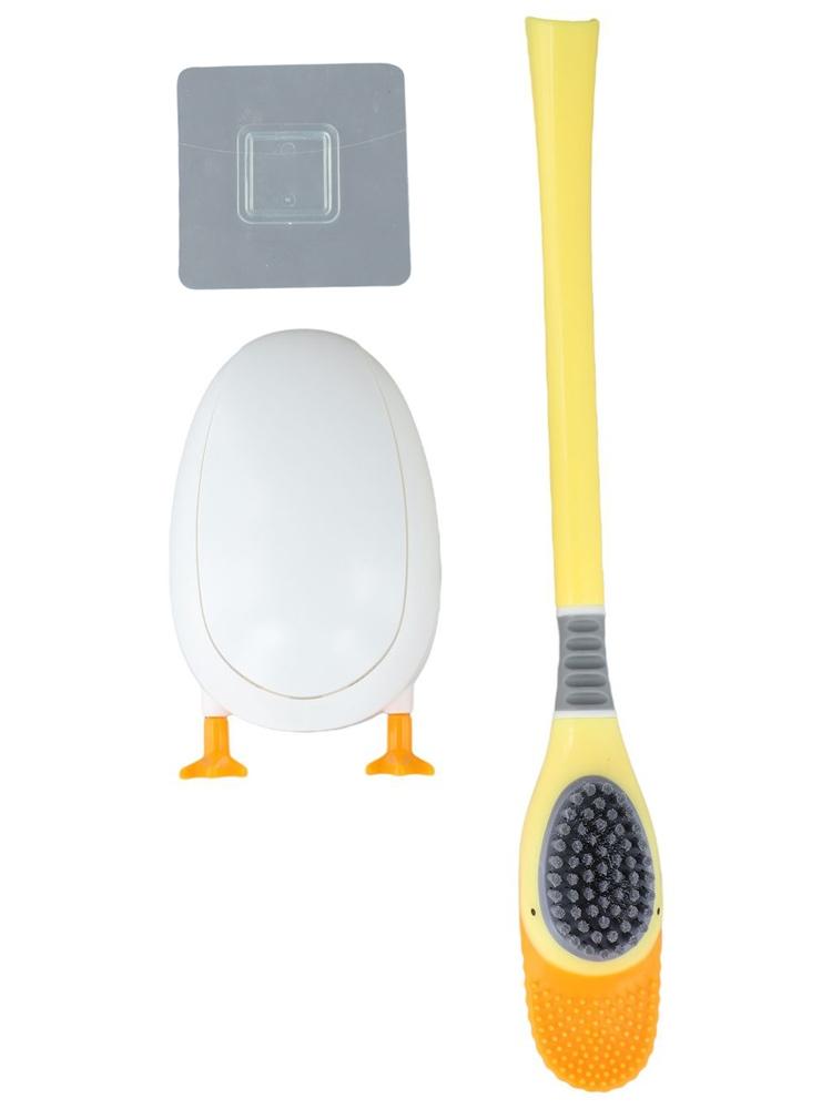 Unique Duck Design Toilet Brush and Holder Set for Complete Bathroom Clean