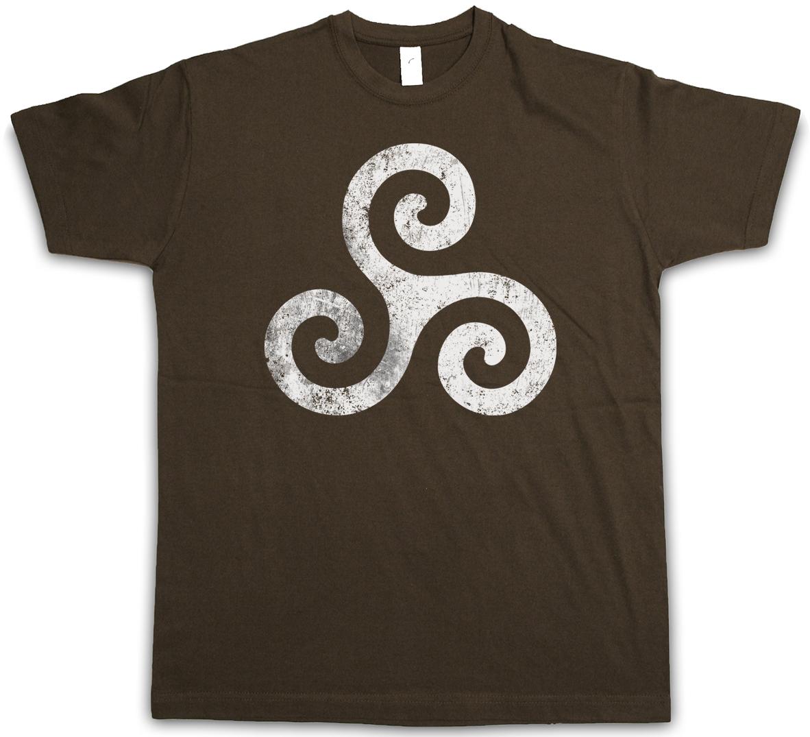 TRISKELION SYMBOL I T-Shirt Mens Womens Tees Top Nordic Celtic Germans Knot Larp Vikings Thor Shirt 4XL