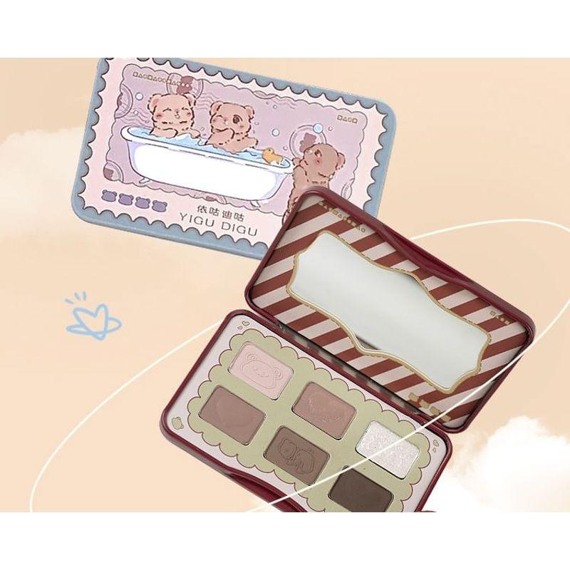 YIGU DIGU - GUGU Postcard 6-Color Eyeshadow Palette - 2 Types