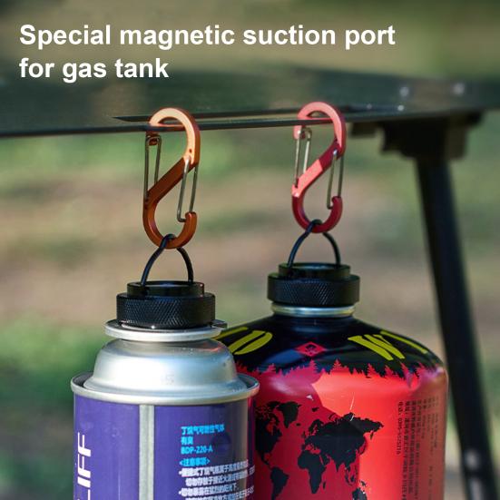 

Yousheng Магнитная крышка газового баллона из алюминиевого сплава, крышка адаптера для баллона с бутаном, портативная герметичная крышка для газового баллона для кемпинга и барбекю чёрный