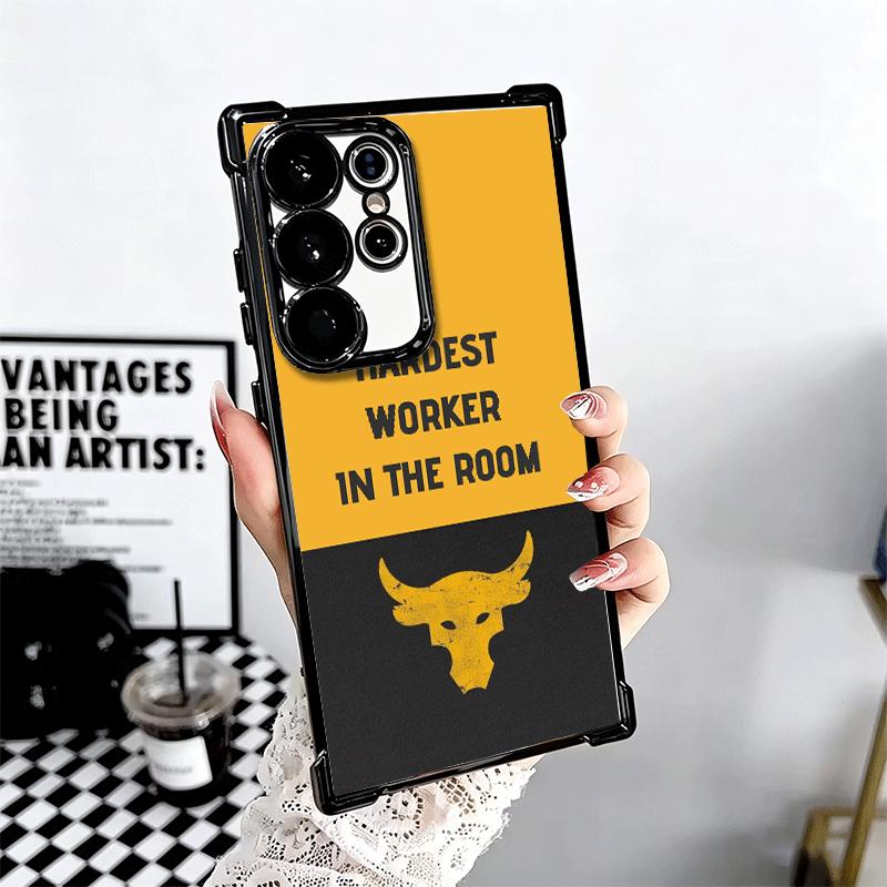 The Rock Dwayne Johnson Plating Phone Case For Samsung Galaxy S24 S25 FE S26 Edge S23 Ultra S22 S21 Plus S20 Anti-Fall Airabag C