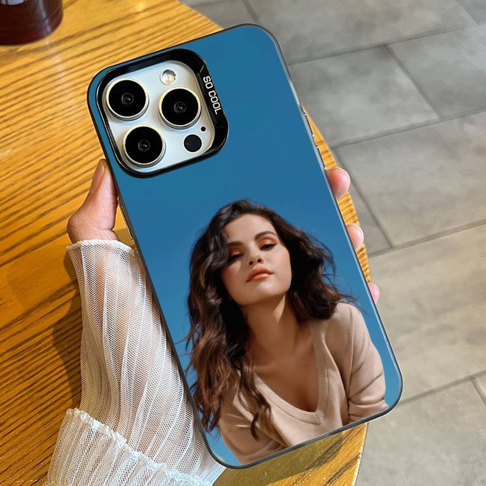 Selly S-SelenaS G-Gomez Phone Case For iPhone 16 17 15 14 12 13 Pro Max Black Candy Matte Shockproof Cover