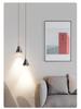 Minimalist Italian-Style Adjustable Pendant Light for Bedroom, Entryway, or Dining Room.