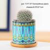 China Manufacturer Multi Color Cylinder Succulent Plant Pot Flower Pot Ceramic for Smart Home Decor
