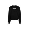 Logo Print Crew Neck Sweatshirt 'Black' Men's OMBA058F22FLE0031001