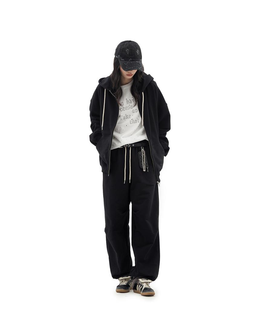 Depeugameoncheu Layered Sweat Pants [Black]