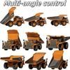 4WD Remote Control Excavator 4x4 Alloy Dump Truck Bulldozer Radio Model RC Car Construction Vehicle Toy Children Kids Gifts