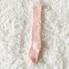 Coral Velvet Long Tube Socks Thick Fabric Warm Winter Socks Preppy Solid Color Stockings  For Women