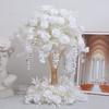 40-80CM Hot Selling Floral Flower Balls Misty Hydrangea Rose Blend Eye Catching for Table Settings and Iron Frame Vase Decor