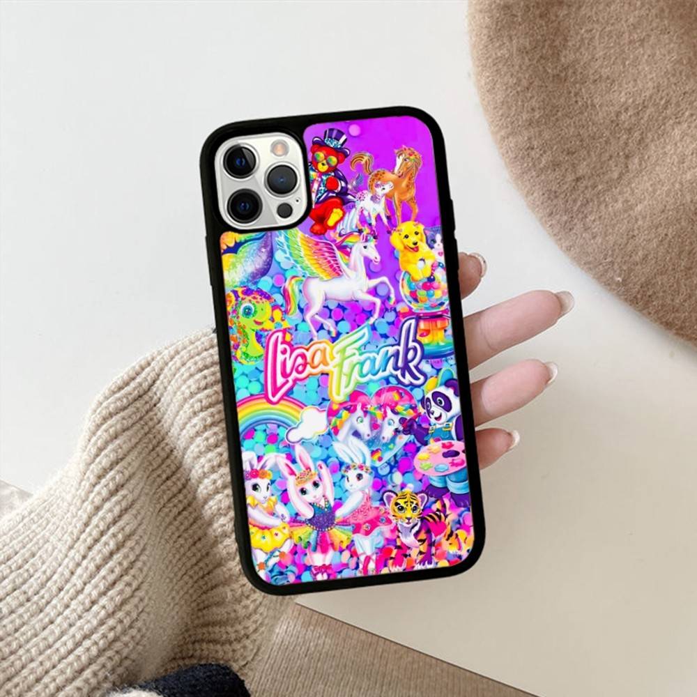 Lisa Frank Art Phone Case For IPhone 16 Pro Max 15 14 Plus 14 13 12 11 17 PC+TPU Cases Back Cover