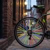 84PCS 360° Visibility Bicycle Wheel Reflector 75mm Reflective Spoke Skins  Night Riding
