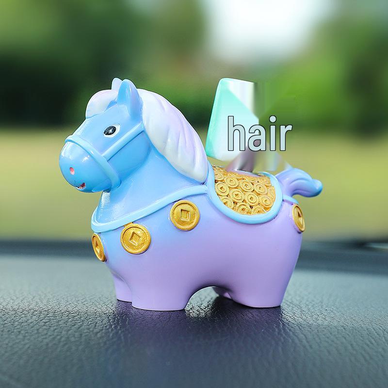 Little Pony Fufu Resin Figurine - Creative Car Console Decoration