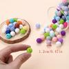 50/100PCS mixed silicone beads, 12mm/15mm DIY craft beads, suitable for keychains, bracelets, necklaces, and jewelry making