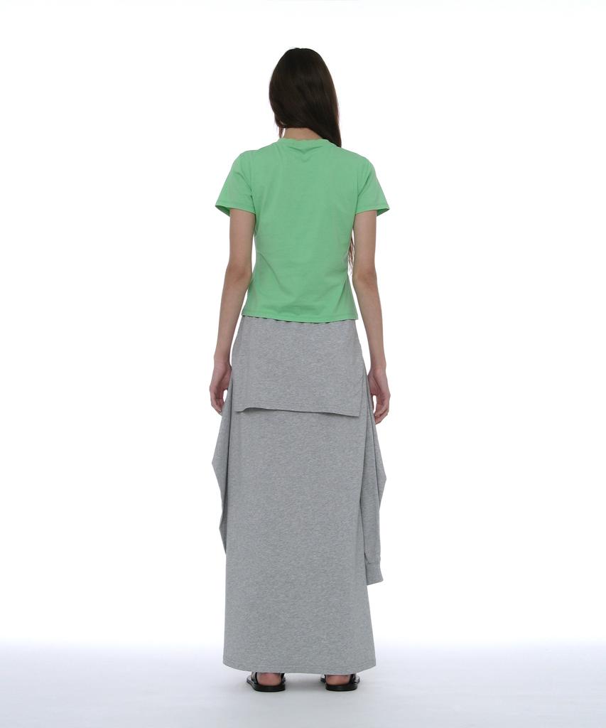 Partimento Woman Deconstructed Tee Maxi Skirt_Melange