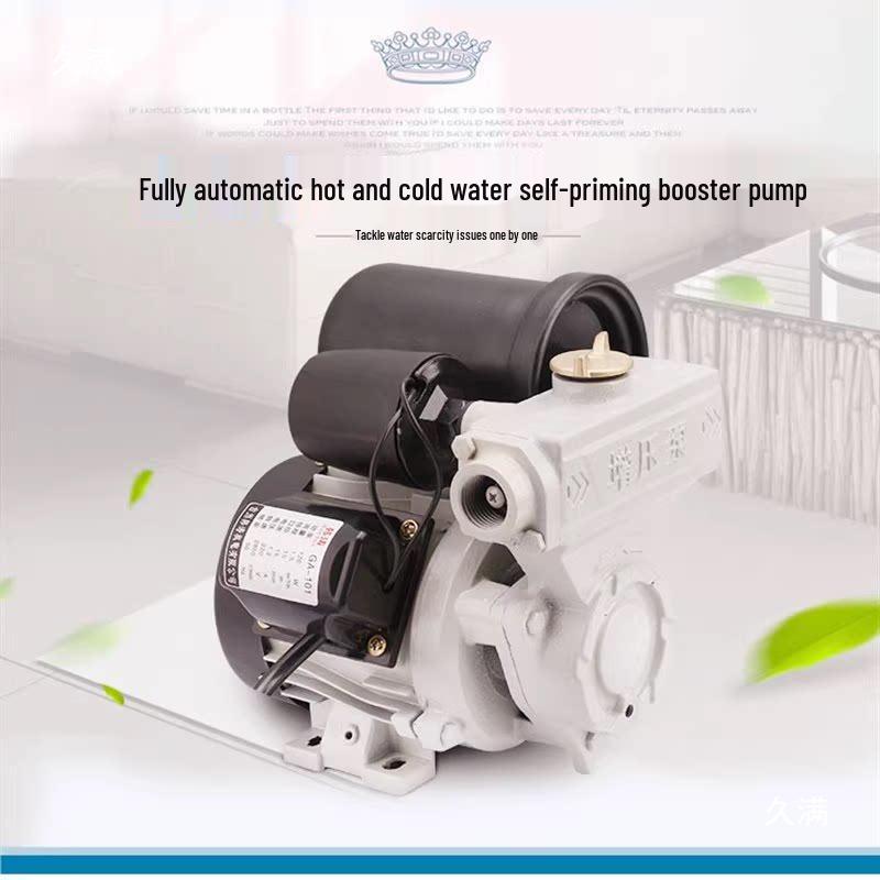 GA101 120W Fully Automatic Self-Priming Booster Pump for Hot/Cold Water, Universal Tap Water Pressurizer, 4-Point Water Drawing Pump