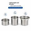 Hot Sale 304 Stainless Steel Fine Mesh Tea Infuser Foldable Handle Clip Design Reusable Loose Leaf Strainer For Mugs And Teapots