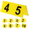 10 Pcs Signage Evidence Marker Number Multi-Function Desktop Floor Acrylic Game Supply Office