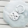 Cute Little Devil Stainless Steel Keychain INS Cartoon Style Fashion Backpack Pendant Practical Party Gift