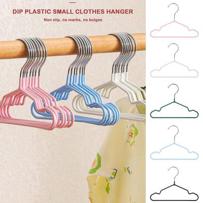 10PCS New Solid Color Pet Hanger Metal DIY Pet Clothes Hanger Non-slip Display Rack Clothes
