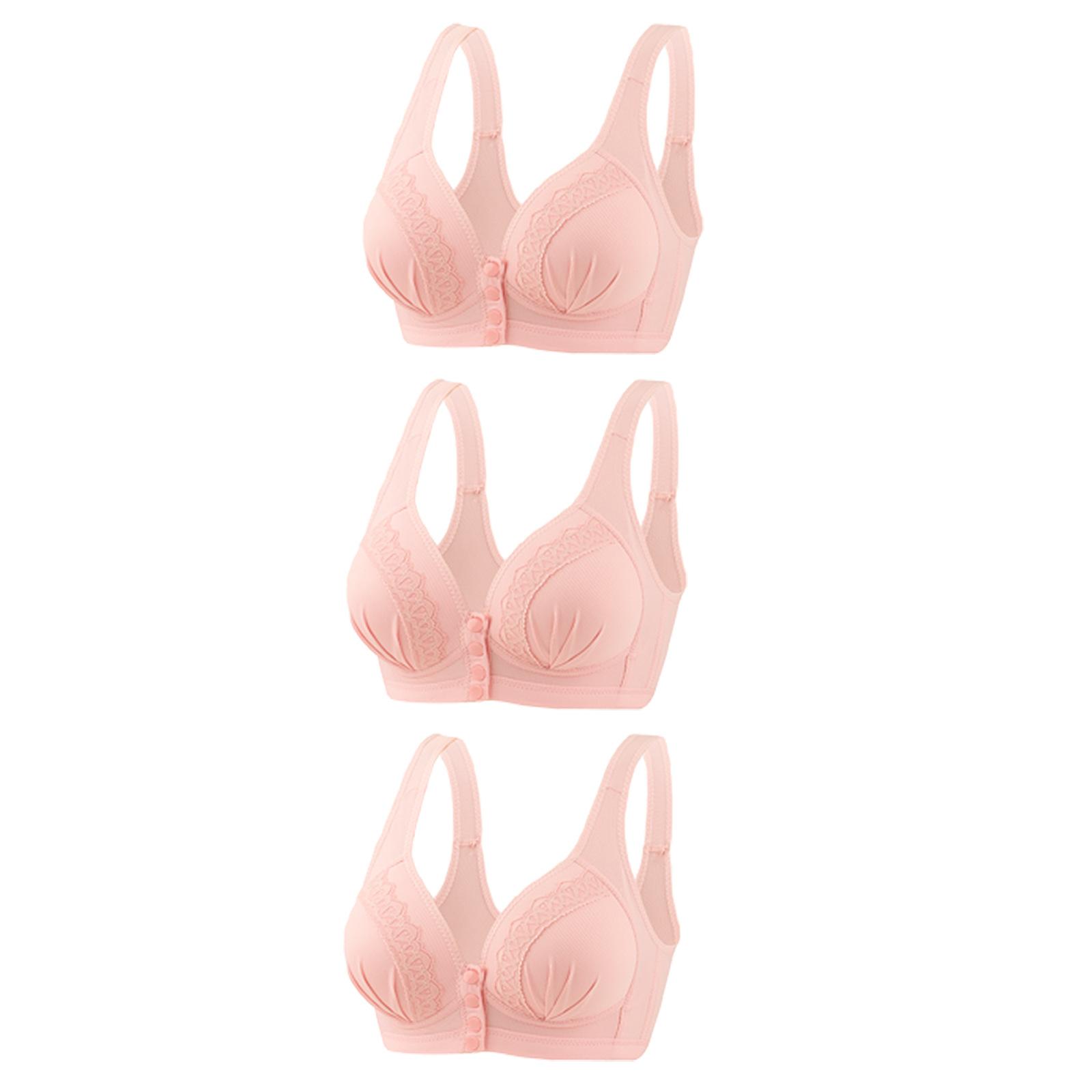 

Бюстгальтер без сталевого кільця, тонкий спереду бюстгальтер без жилетки з відкритим ґудзиком для літніх людей, нижня білизна великого розміру для мам. 105BC