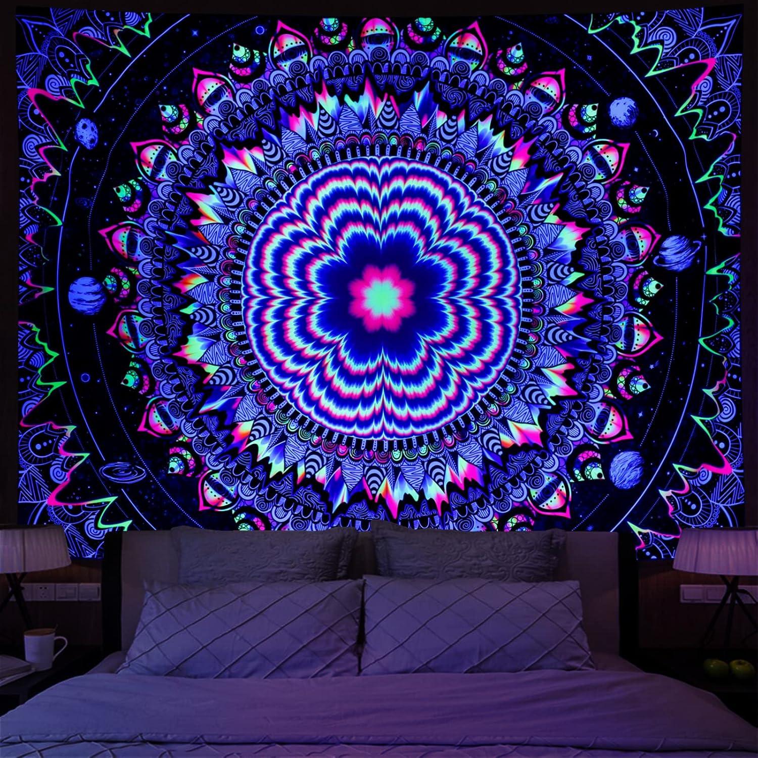 Tapestry amonercvita dark night mandala 75x100