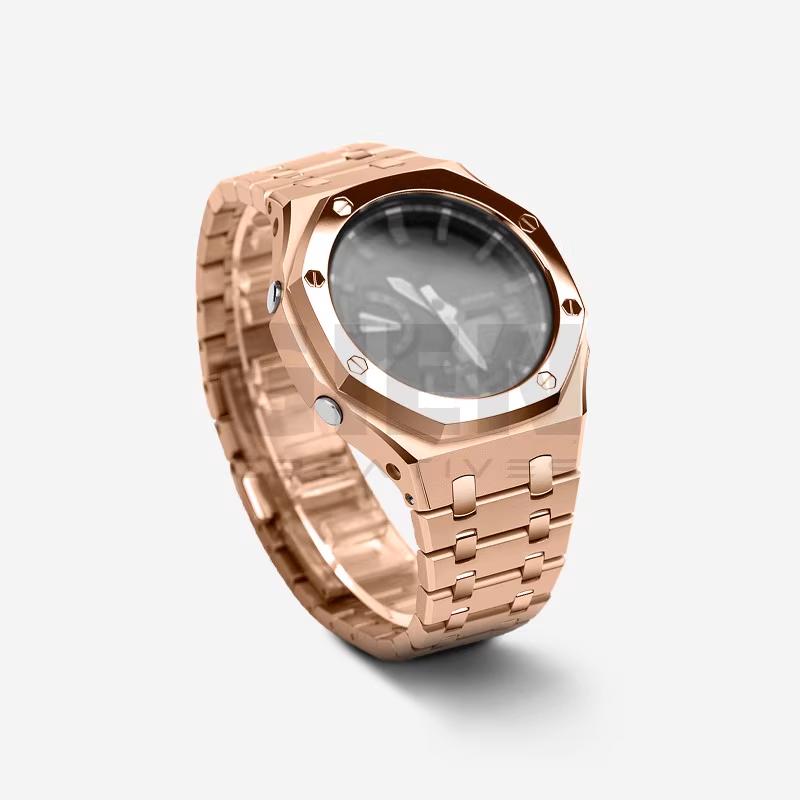 GA2100 Mod Kit Steel Case Strap For Casio G-SHOCK GA-2100 GA-2110 GA-B2100 Modified Metal Watch Bezel Watchband Set Accessories