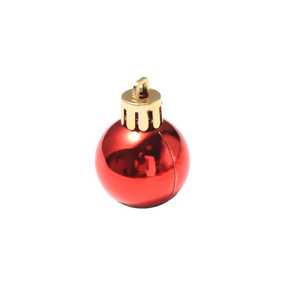 42Pcs 3/4/5cm Electroplated Christmas Hanging Balls Christmas Tree Pendants Photographic Props