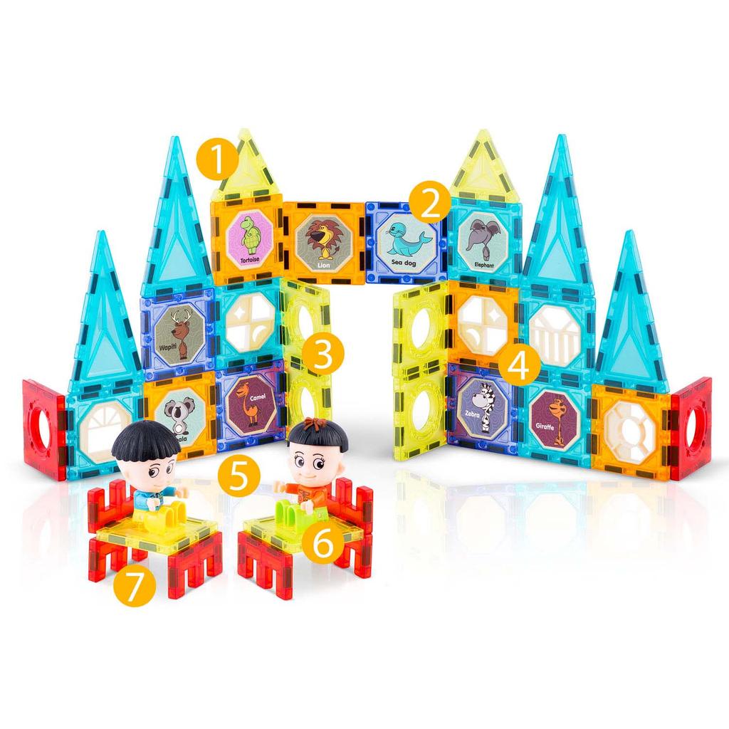 Magnetic Tower Building Blocks By Ricokids