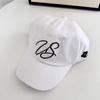 New product simple embroidery baseball cap women's big head circumference soft top spring and summer cap wide brim showing face small hat