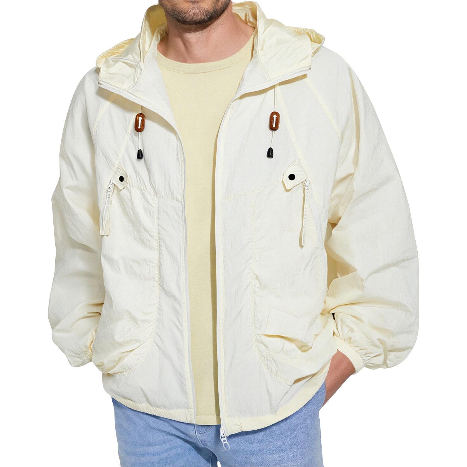 

Men s And Women s Sun-protective Clothing Workwear Jackets Couple Skin Clothing Quick-drying And Breathable Tops L бежевый