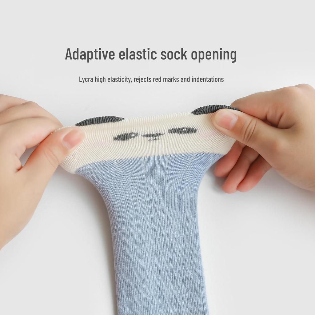 2025 Newborn Knee-High Cotton Socks: Spring & Autumn Over-the-Knee, Boneless Mid-Calf