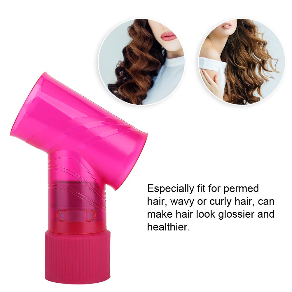 Professionel Hårtørrer Diffuser til Krøllet Hårtørrer Frisør Styling Tilbehør (Pink)