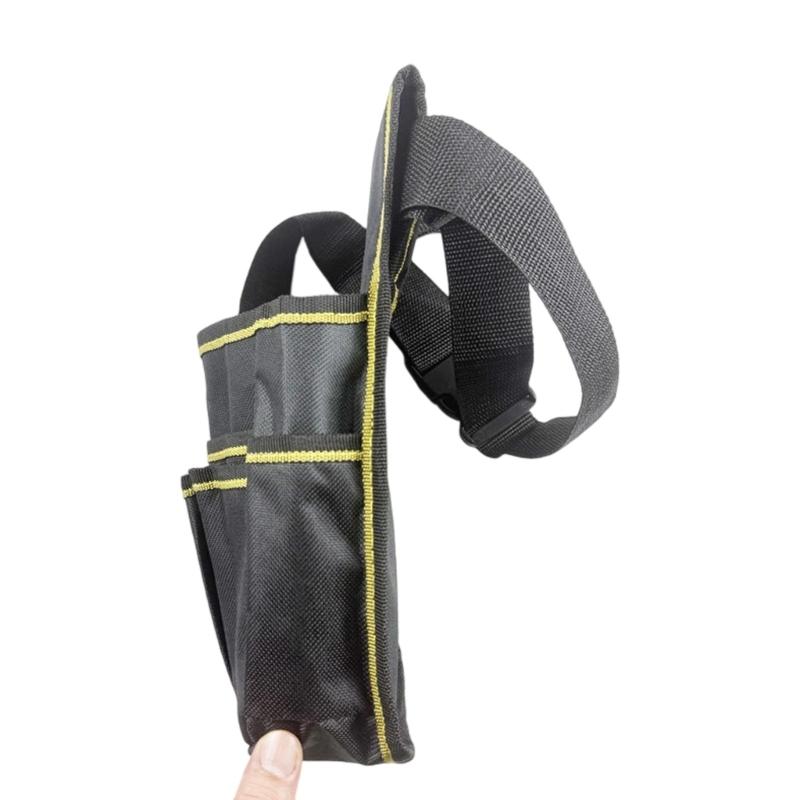 MultiFunctional Electrician Tool Belt Adjustable Waist Bag Heavy Duty Polyester Fabric With Multiple Utility Pockets