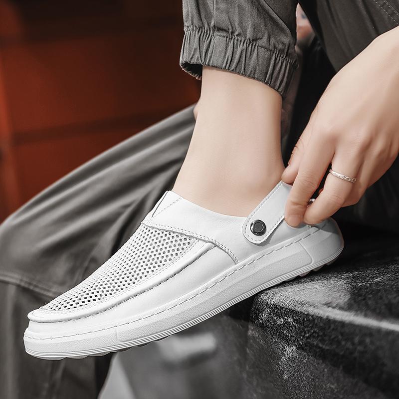 Fashion Fashionable Outdoor Men's Comfortable Thick Soled Casual Beach Shoes Summer New Men Breathable and Non Slip Water Wading Sandals