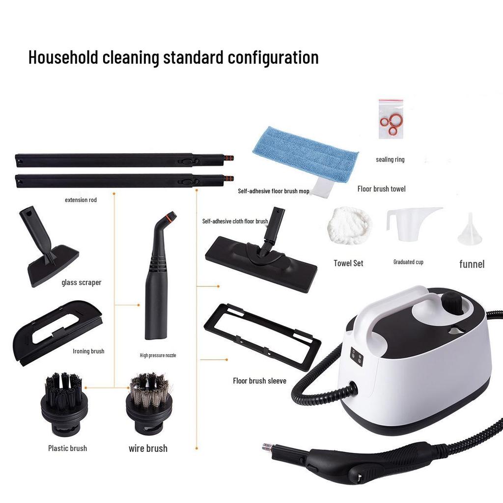 High-Temperature Steam Cleaner for Home, Auto Use, Formaldehyde Removal, & European/American Standards