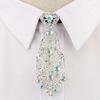 Unisex Decorative Suit Rhinestone Necktie Women Men Ties Formal Business Gentleman Wine Party Wedding Ceremony Ties Collar Accessories