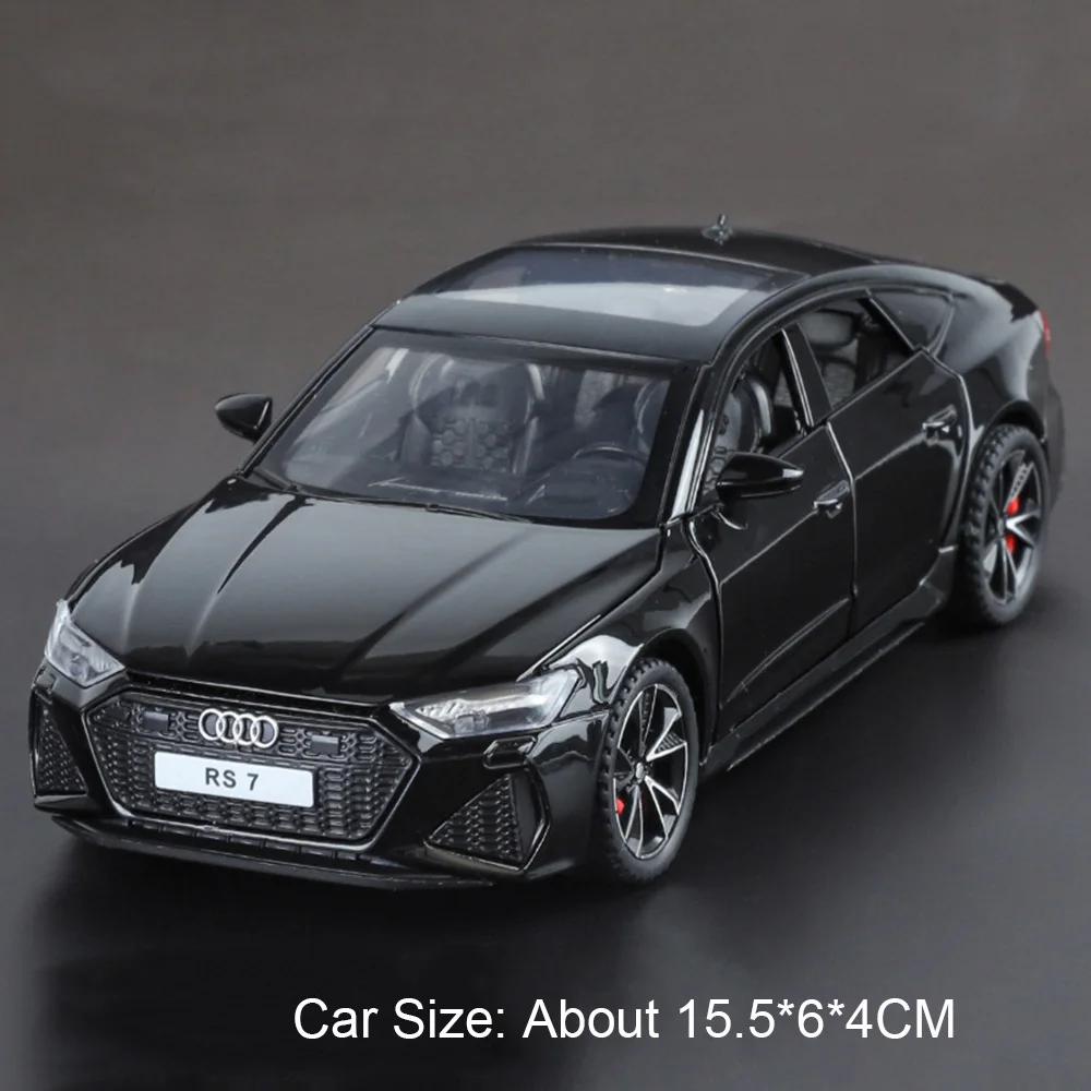 1:32 Scale RS7 RS6 Car Model Toy Alloy Diecast Sound Light Shock Absorption Diecast Metal Vehicle Models Collection Gift Boy