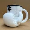 Boxing Glove Mug 3D Novelty Coffee Cup Stainless Steel Tea Cup 12oz Unique Funny Boxing Gift for Boxers Fitness Enthusiasts Coaches