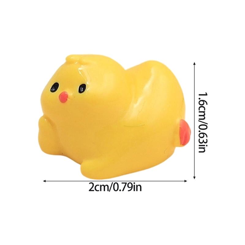 3D Cute Chick Resin Charms Creative Designs Chick Decorations For Cream Glues DIY Crafts Shoe Buckles Car Accessories