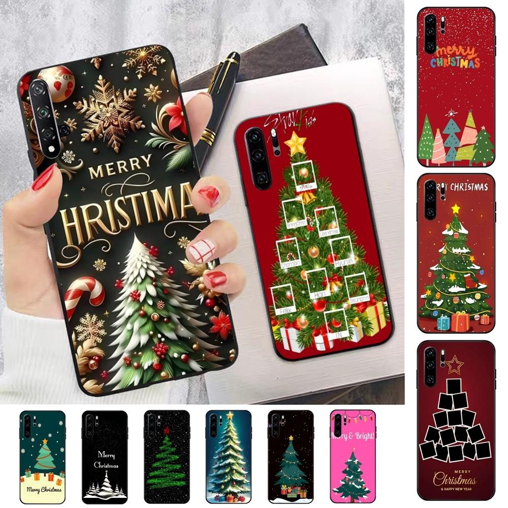 Merry Christmas Tree Phone Case For Huawei P 8 9 10 20 30 40 50 Pro Lite Psmart Honor 10 lite 70 Mate 20lite