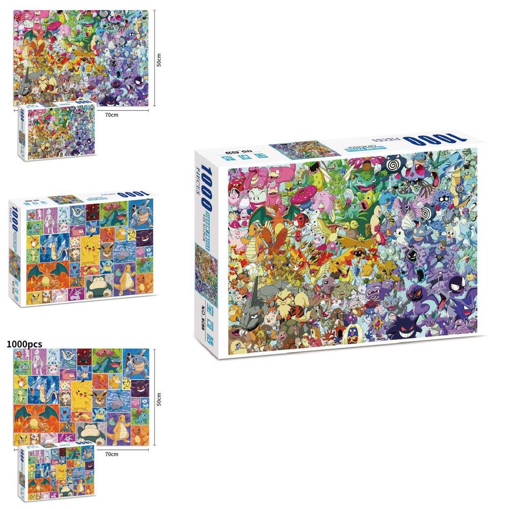 Quebra-Cabeça Exclusivo de Desenho Animado Apresentando Mil Peças de Personagens de One Piece Para Crianças e Adultos Entusiastas Desfrutarem Juntos